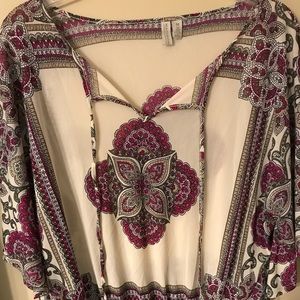 Madison nlyon paisely shirt